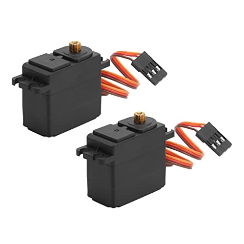 RiToEasysports 2 Stücke RC Lenkgetriebe Servo Wasserdicht Digital Standard 2,2 KG RC Auto Servo für 1/12 1/16 Ferngesteuerte Autos von RiToEasysports