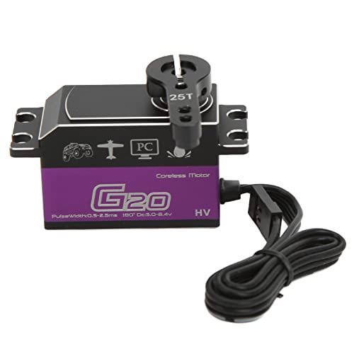 20KG RC Servo Set Wasserdichtes RC-Servo mit Hohem Drehmoment und Servoarm für Ferngesteuerte Schienen Im Maßstab 1:10 und 1:8, Buggys, Trucks Automodellzubehör Modellspielzeug von RiToEasysports