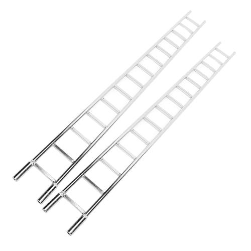 RiToEasysports 2PCS RC Crawler Leiter, 500 -mm -Aluminiumlegierung Hochstärke Tragbare RC -Autokrückenbrückenleiter für RC -Off -Straße Klettern von RiToEasysports