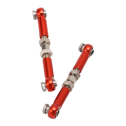 RiToEasysports 2pcs RC Servo Link -Stange, Aluminiumlegierung Lenkerlenkverbindungsarm für MJX 14210 14209 16208 16209 1/14 RC -Auto (Rot) von RiToEasysports