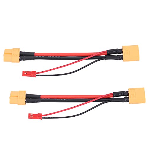 RiToEasysports 2pcs XT60 & JST -Anschlusskabel -Kabel, XT60 FEMPY to XT60 Male & JST Maler Male VERBERTEKTEN -Adapter Kabe von RiToEasysports
