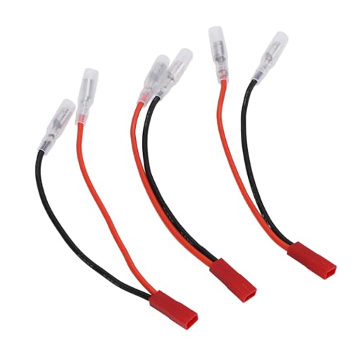 RiToEasysports 3 Stück Bananen Stecker Kabel, JST Weiblich-Bananen-Stecker-Kabel 4mm Bananen-Kabel 40-50 Ampere ESC-Motor-Anschluss für RC-Autoboot RiToEasysports 3 Stück Bananen Stecker Kabel, JST Weiblich-Bananen-Stecker-Kabel 4mm Bananen-Kabel 40-50 Ampere ESC-Motor-Anschluss für RC-Autoboot von RiToEasysports