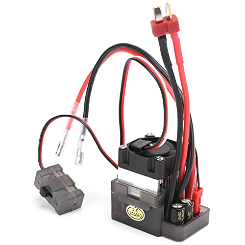 RiToEasysports 320A Brems -ESC -Pinsel, Twoway Gebürstete ESC, Kühlkörperfunktion für Anfänger, für RC Auto Enthusiasten Plastik + Aluminiumlegierung RiToEasysports 320A Brems -ESC -Pinsel, Twoway Gebürstete ESC, Kühlkörperfunktion für Anfänger, für RC Auto Enthusiasten Plastik + Aluminiumlegierung von RiToEasysports