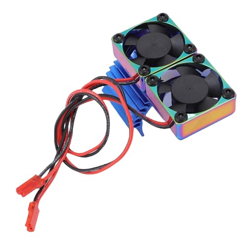 RiToEasysports 36mm RC Auto Motor Doppel Kühlung Film Motor für 380 540 550 3650 3660 3674 DC Motor 7V Hochgeschwindigkeits-Rotation (buntes Blau) von RiToEasysports