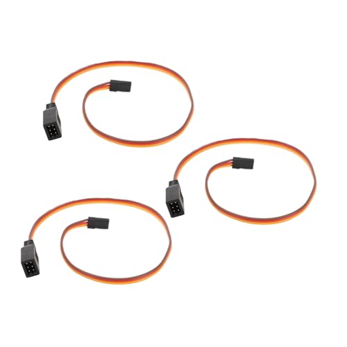 RiToEasysports 3pcs RC Servo -Verlängerungskabel, Kabelverbinder mit Hoher Reinheit Kupferdrahtabschirmungstechnologie für RC -Drohnen -Roboter -Steuerplatine von RiToEasysports