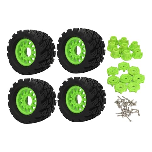 RiToEasysports 4PCS RC und Reifen, Gummi -RC -Autorreifen Ungleichmäßige Textur Starker Griffersatz für 1/8 1/10 Fernbedienungssteuerautos von RiToEasysports