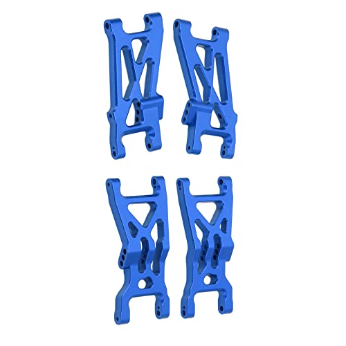 RiToEasysports 4pcs RC -Auto Unterhaltsfederarm, Aluminiumlegierung Vorderer Heckschwingarm für Losi 1/10 22S 2WD RC -Autos (Blue) von RiToEasysports