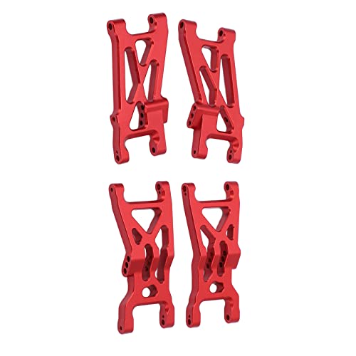RiToEasysports 4pcs RC -Auto Unterhaltsfederarm, Aluminiumlegierung Vorderer Heckschwingarm für Losi 1/10 22S 2WD RC -Autos (Rot) von RiToEasysports
