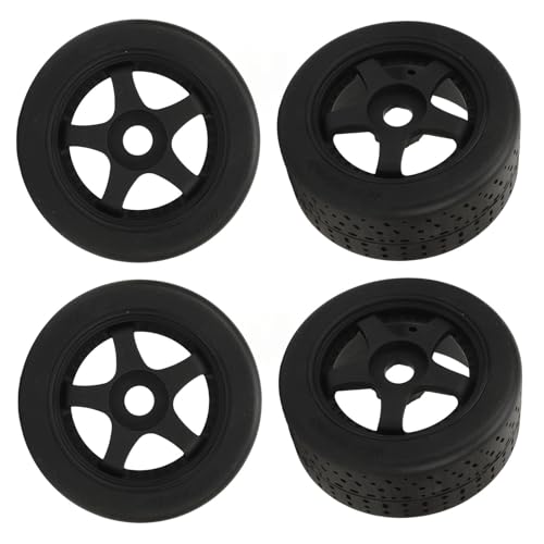RiToEasysports 4pcs RC -Reifen, Kunststoffkautschuk -RC -Autoreifen für 1/8 1/10 Remote Comtrol Car von RiToEasysports