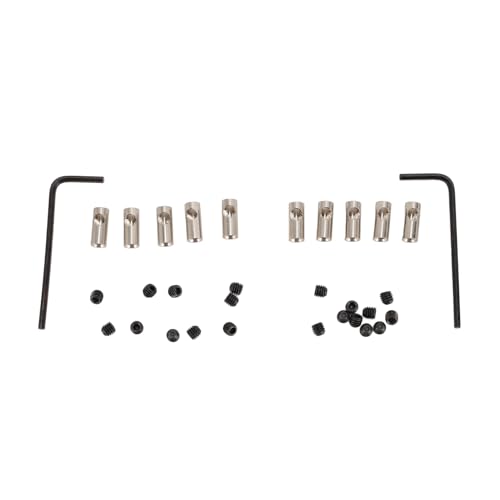 RiToEasysports 5 Mm 3,175 Mm 12 Mm Stahlmotor -Zahnradwellenhülle, 1 5 Mm Bis 3,175 Mm Adapter -Konverter für 3650 550 540 Motoren RC Model -Autobootflugzeug von RiToEasysports
