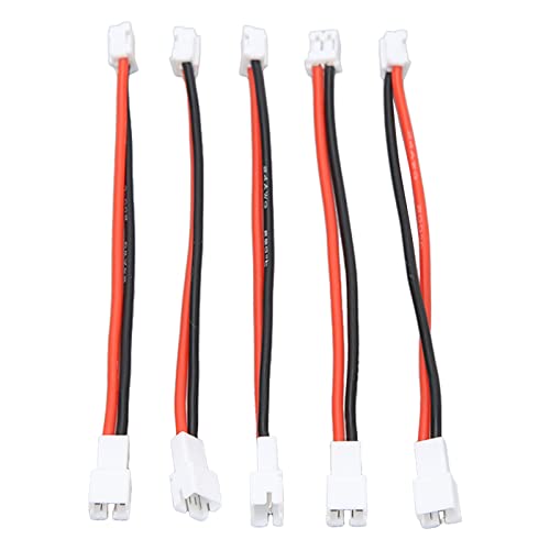 RiToEasysports 5-teiliges RC-Adapterkabel, PH2.0 2P-Stecker auf PH2.0 2P-Buchse, Batterie-Adapterkabel für Axial SCX24 1/24 RC Crawler 3,6 Zoll RiToEasysports 5-teiliges RC-Adapterkabel, PH2.0 2P-Stecker auf PH2.0 2P-Buchse, Batterie-Adapterkabel für Axial SCX24 1/24 RC Crawler 3,6 Zoll von RiToEasysports