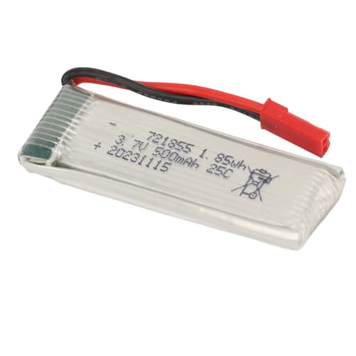 RiToEasysports 500 -MAh -Flugzeug Lipo -Batterie, 3,7 V 500 MAh Flugzeug -Lithiumbatterie mit JST Red Stecker für U818A H37 RiToEasysports 500 -MAh -Flugzeug Lipo -Batterie, 3,7 V 500 MAh Flugzeug -Lithiumbatterie mit JST Red Stecker für U818A H37 von RiToEasysports