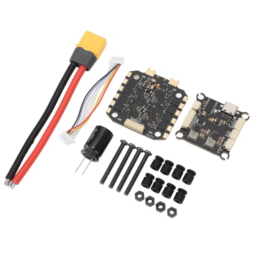 RiToEasysports 55A 4 in 1 ESC 3-6S Lipo-Eingangsstapelplatine für STM32F405 MCU, ICM42688 FPV-Drohne mit Stabilem Build, Lötpads für LED-Streifen und GPS, Bequeme Konnektivität, Leistungsstark 4 in 1 von RiToEasysports