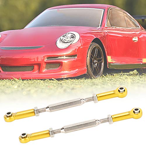 RiToEasysports 6 88 Mm 88 Mm Einstellbare Stöpsel -Link -Stücke, Aktualisierung von Teilen für RC Automodelle von Aluminiumlegierung, Geeignet für Buggy Truggy, 5 Farben (Gold) von RiToEasysports