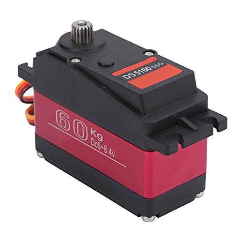 RiToEasysports 60 Kg Digitales Servo Geruscharme Wasserdichth -Drehmoment Edelstahl Getriebe Hochgeschwindigkeits -Servos für RC Auto Schiff Roboter Zubehr für Modellos Modellspielegug von RiToEasysports