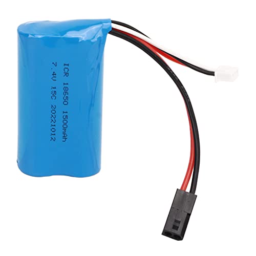 RiToEasysports 7,4 V 1500 MAh Lithiumbatterie, Ersatzbatterie mit Hoher Entladerate und 5500-Stecker für RC-Car-Flugzeugschiffe RiToEasysports 7,4 V 1500 MAh Lithiumbatterie, Ersatzbatterie mit Hoher Entladerate und 5500-Stecker für RC-Car-Flugzeugschiffe von RiToEasysports