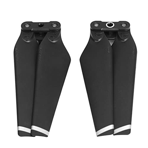 RiToEasysports 8330f Faltbare Propeller für Pro -Drohne, Leichte und Tragbare Klingen, 1 Paar Gold Quadcopter -Zubehör (Silberkantenpaar) von RiToEasysports