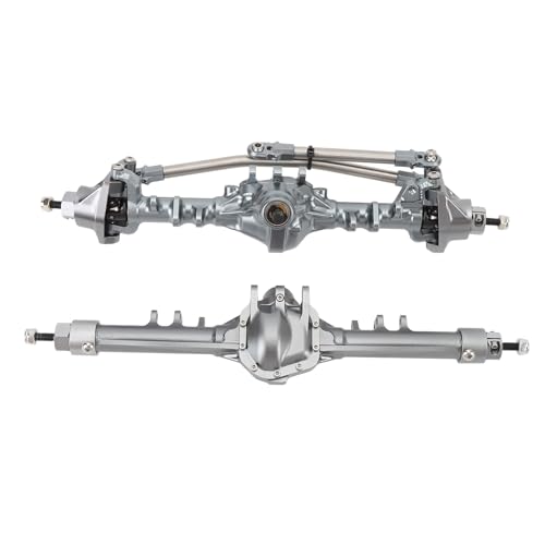 RiToEasysports Achse, Aluminium -Legierung RC Car Currie Rockjock -Upgrade -Teile Portal Vordere Hinterachse für Scx10 II (Ti -Farbe) von RiToEasysports