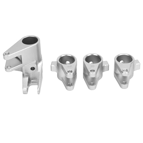 RiToEasysports Achsrohrverbindungsmontage Set, Aluminium -Legierungs -Achsen -Rohr -Rinde -Stange -Mont -Adapter für SCX10 Pro RC -Autokauteile (Silver) von RiToEasysports