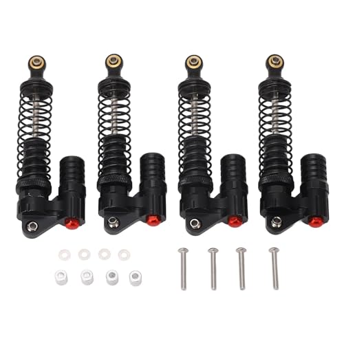 RiToEasysports Aluminium Legierung RC Stoßdämpfer, Starke Doppel Federn, öl Gefüllter Metall-RC-Dämpfer für Fern Gesteuertes Auto von RiToEasysports