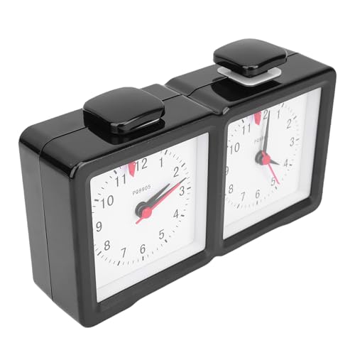 RiToEasysports Analog Schachkakt -Timer, Präzisen Zeitmechanismus, Doppel -Timer Funktionalität, Großartiges Sehendesign, Multi Spiele Kompatibilität, Mehrere Anwendungen, ABS Quiet Mechanical von RiToEasysports