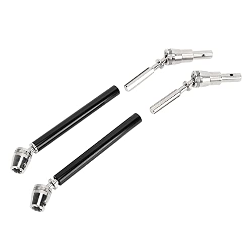 RiToEasysports Antriebswelle vorne und hinten für RC Auto, 2 Stück Antriebswelle vorne und hinten, sorgfältige Herstellung für RC Auto im Maßstab 1/10 (schwarz von RiToEasysports