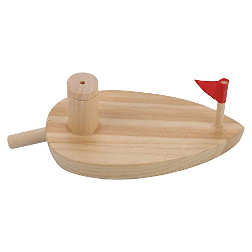 RiToEasysports Ballon Angetriebenes Holzboot Babybad Spielzeug Umweltfreundliches Wasser Spielen Spielzeug (Glatte Oberflächen, Safe) - Bester Badspaß für von RiToEasysports