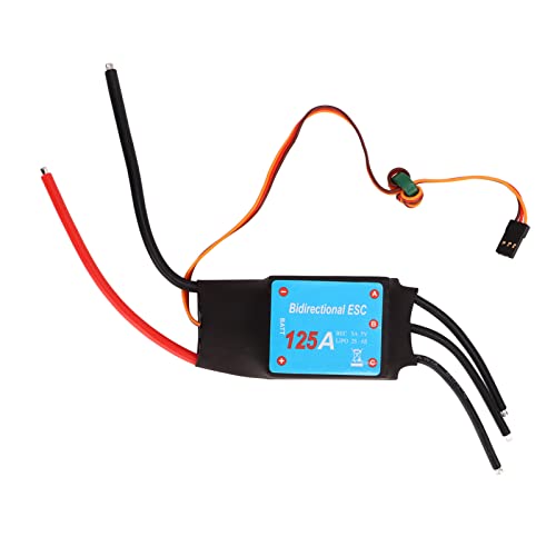 RiToEasysports Brushless ESC, 125A Brushless ESC Geschwindigkeitsregler Wassergekühlter Zwei-Wege-Regler für RC-Boote Unterwasserpropeller Versandzubehör von RiToEasysports