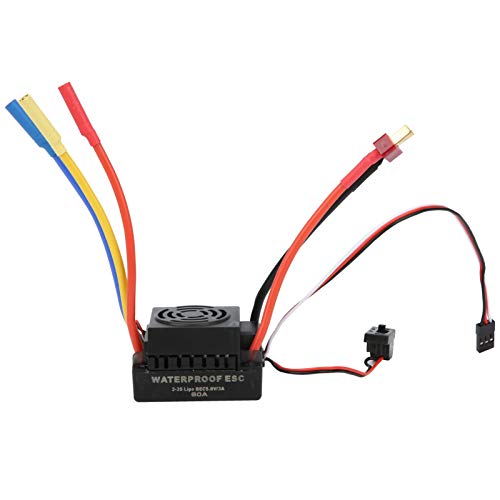 RiToEasysports Bürstenloser ESC Enhanced Gas -Reaktion wasserdichte Elektrische Geschwindigkeit Controller für SCX10 1/10 RC -Automodell, Schwarz, 60A kontinuierlicher Strom, für RC Auto RiToEasysports Bürstenloser ESC Enhanced Gas -Reaktion wasserdichte Elektrische Geschwindigkeit Controller für SCX10 1/10 RC -Automodell, Schwarz, 60A kontinuierlicher Strom, für RC Auto von RiToEasysports