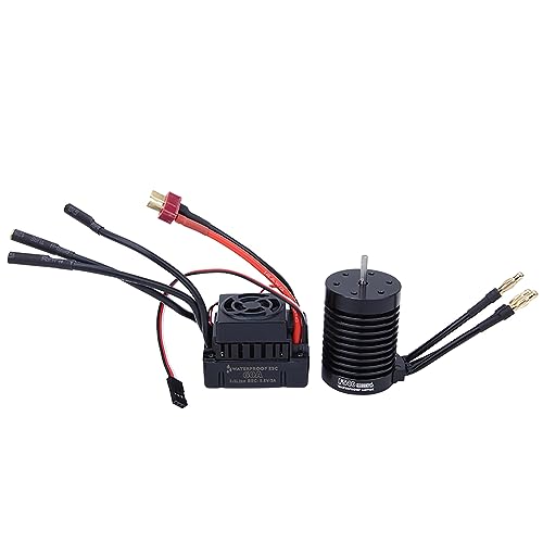 RiToEasysports Combo mit Bürstenloser Motor 60A ESC, F540 4mm Gold Bananenstopfen RC Bürbster Motor ESC -Set (4370KV) von RiToEasysports