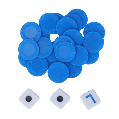 RiToEasysports DICE Party Game Set, Linke Rechte Mitte 6 Würfelspiel Set 48 Blue Poker Chip für Familien Freunde Trinkpartys Reisen RiToEasysports DICE Party Game Set, Linke Rechte Mitte 6 Würfelspiel Set 48 Blue Poker Chip für Familien Freunde Trinkpartys Reisen von RiToEasysports