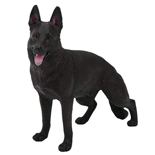 RiToEasysports Deutsch Schäferhund -Hundemodell Ornament, Hohe Simulationshund Großartige Geschenke Deutsch Schäferhund Modell Spielzeugverzierung für die Heimdekoration (884) von RiToEasysports