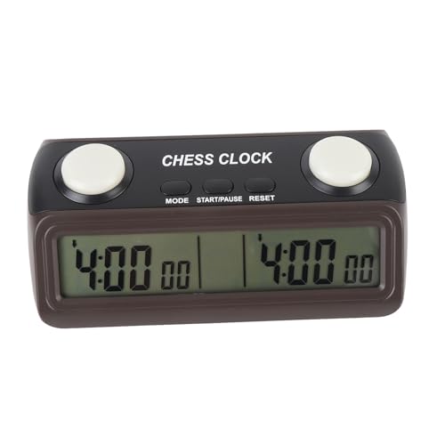 RiToEasysports Digitale, Professionelle Schachuhr, Spieltimer mit Speicherfunktion Bewegungschalter für Turniere Übung Schach Go Backgammon und Brettspiele, Bestehend aus Robustem ABS -Material und von RiToEasysports