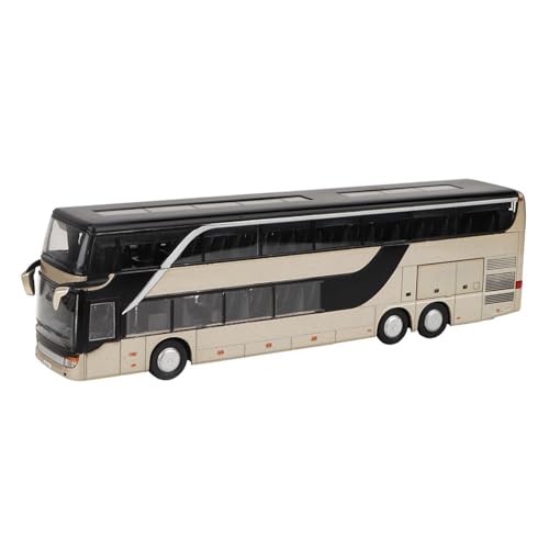 RiToEasysports Doppeldecker-Bus-Spielzeug, 1:32 Elektrobus-Modellspielzeug, Hochsimuliertes Doppeldecker-Bus-Spielzeug mit LED-Lichtern und Geräuschen, Schönes für, Geburtstage und Festivals von RiToEasysports