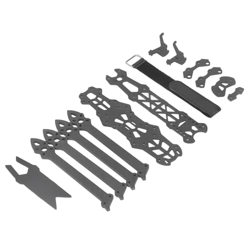 RiToEasysports Drohnenrahmen, 7 Zoll Rennsport Drohnenrahmen Kit Schockdämpfung H Struktur 295 Mm Kohlefaser Quadcopter Rahmen Fernbedienung Drohnenzubehör für Mark 4 von RiToEasysports