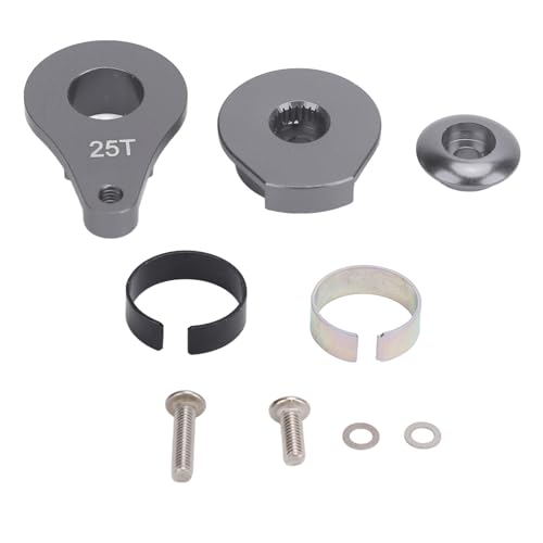 RiToEasysports Einstellbarer Lenkarm, 25 -t -Einzellochschutzverstellbarer Aluminiumlegierung Servoarm für 1/10 RC -Auto -Upgrade (Ti-Farbe) von RiToEasysports