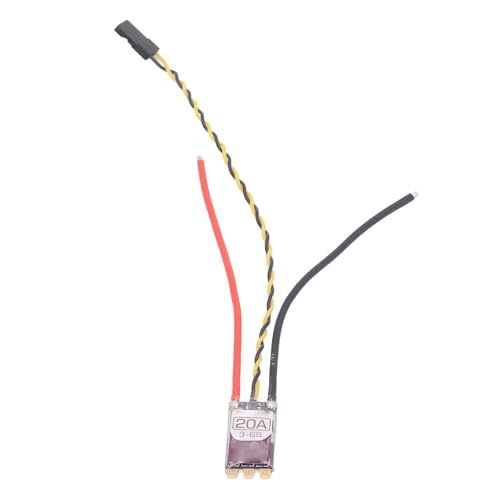RiToEasysports Elektronischer Geschwindigkeitsregler, ESC 20A 3 Bis 6s Drohnen Elektronische Geschwindigkeitsregler 32 Bit STN32G071 MCU 64 MHz Blheli 32 Firmware für RC -Auto von RiToEasysports