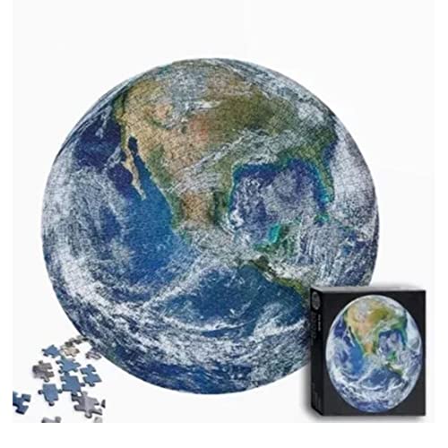 RiToEasysports Erdpuzzle, 1000-teiliges Planet-Sonnensystem-Puzzle, Rundes Erdpuzzle für Erwachsene, Endlose Herausforderung, Hochauflösende Puzzles von RiToEasysports