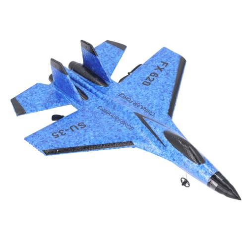 RiToEasysports Fernbedienung Flugzeugebene, Fester Flügelschaum RC -Flugzeug -Segelflugzeug für Erwachsene und (Blue) von RiToEasysports