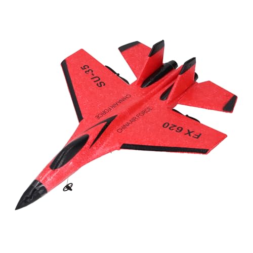 RiToEasysports Fernbedienung Flugzeugebene, Fester Flügelschaum RC -Flugzeug -Segelflugzeug für Erwachsene und (Rot) von RiToEasysports