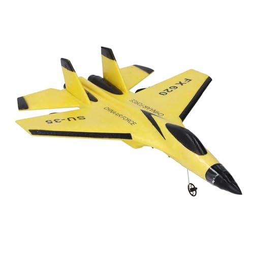 RiToEasysports Fernbedienung Flugzeugebene, Fester Flügelschaum RC -Flugzeug -Segelflugzeug für Erwachsene und (Yellow) von RiToEasysports