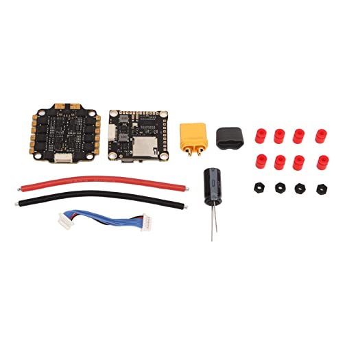 RiToEasysports Flight Controller Stack, F4 V3S Plus Flight Controller mit 45A 4 in 1 Brushless ESC Fly Tower Stack für FPV Drone RC Flugzeug von RiToEasysports