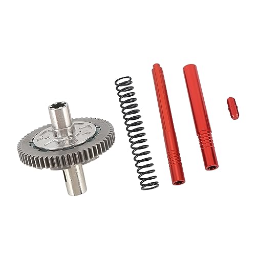 RiToEasysports Gear Center Slider Antriebswellen-Kit, 57T Ersatzzubehör für ARRMA 1/10 4 X 4 Vorteks RC Car (Rot) von RiToEasysports