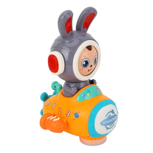 RiToEasysports Gesichtswechselnder Hasenspielzeugauto, ABS Interactive Light und Music Crawler, Entwicklungsspielzeug mit Überraschungsfunktion, Interactive Learning Companion für Age 2+ RiToEasysports Gesichtswechselnder Hasenspielzeugauto, ABS Interactive Light und Music Crawler, Entwicklungsspielzeug mit Überraschungsfunktion, Interactive Learning Companion für Age 2+ von RiToEasysports