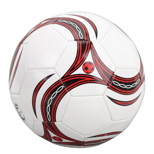 RiToEasysports Größe 5 PVC-Fußballkugel, Gummi-Liner Indoor Outdoor Football für Erwachsene, Offizieller Gebrauch Ball, Allwetterfestes, Wasserdes Spielzeug mit Schnellem Bounce-Back, Großartig von RiToEasysports