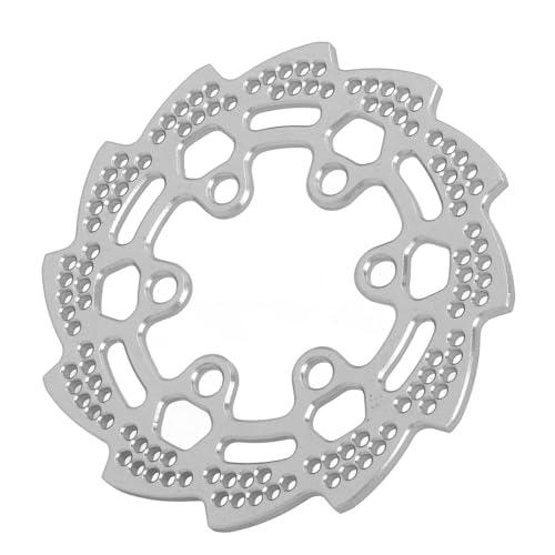 RiToEasysports Hintere Bremsscheibe, Aluminiumlegierung RC Motorrad Hinterradbremse für LOSI 1:4 Promoto MX Motorrad Dirtbike Upgrade-Teile (Silver) von RiToEasysports