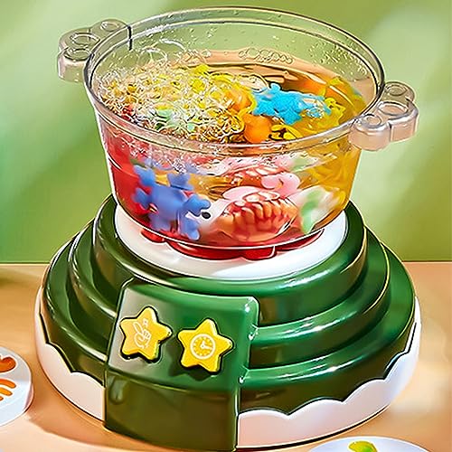 RiToEasysports Hot Pot Maker Kochspielzeug für Praktische Erfahrung - Simulation Hot Pot Machine DIY Toy für (Green) von RiToEasysports