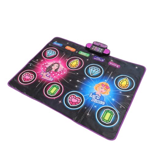 RiToEasysports Kids Dance Matte, Drahtloses Interaktives Spielspielzeug für Mädchen Im Alter von 3 Bis 12 Jahren, Mehreren Schwierigkeitsgraden, Schillernde Lichter und Visuelle Anziehungskraft, von RiToEasysports