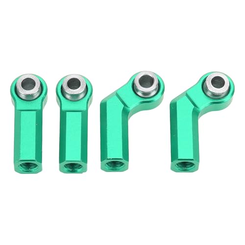 RiToEasysports Kugelgelenke, 4pcs Metallfugen M4 -Gewinde 7,0 Mm CW Link Stange Endballköpfe 2 Elbow 2 Gerade für 1/10 RC -Auto (Green) von RiToEasysports