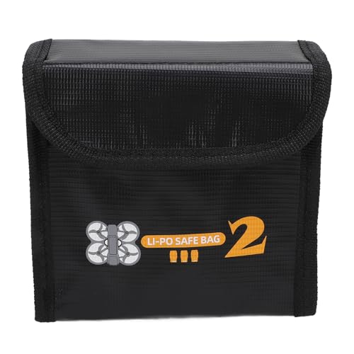 RiToEasysports Lipo -Batteriebeutel, Feuerfeste Explosionssicherung Drohnensicherheit Li -Batteriespeicher für Avata 2 für 3 Batterien von RiToEasysports
